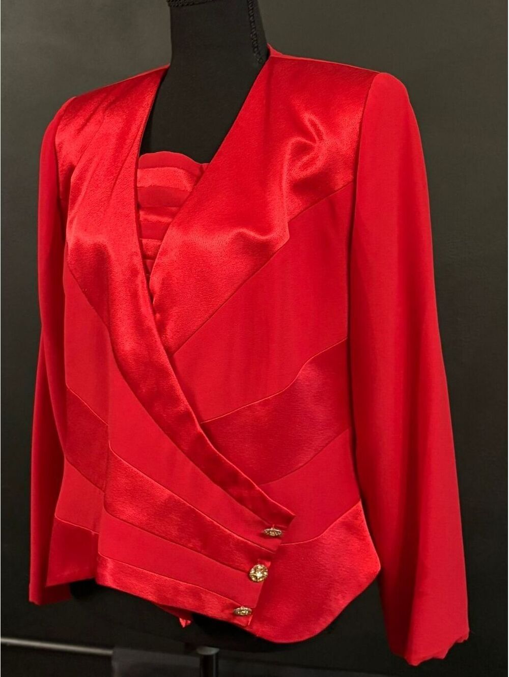 Vintage 1980's -Reggio- Wrap Jacket, Size L